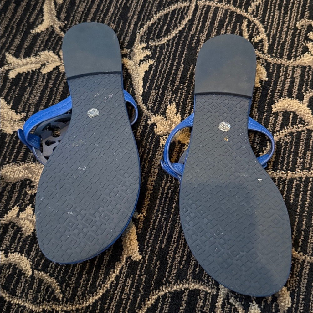 Tory Burch Blue Leather Sandals - Picture 3 of 3
